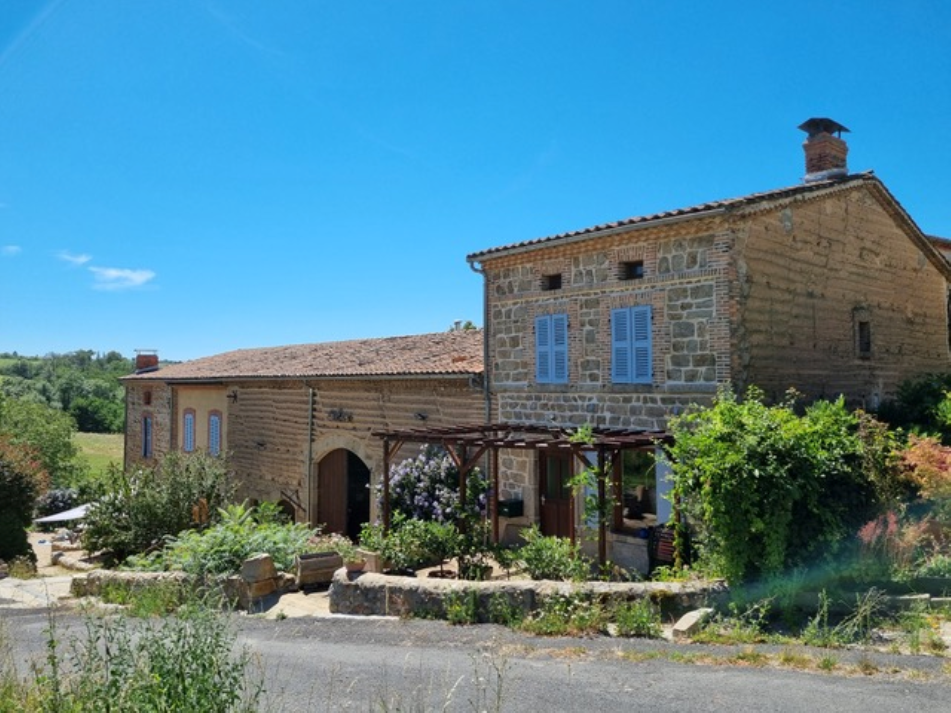 Extérieur du gîte de groupe