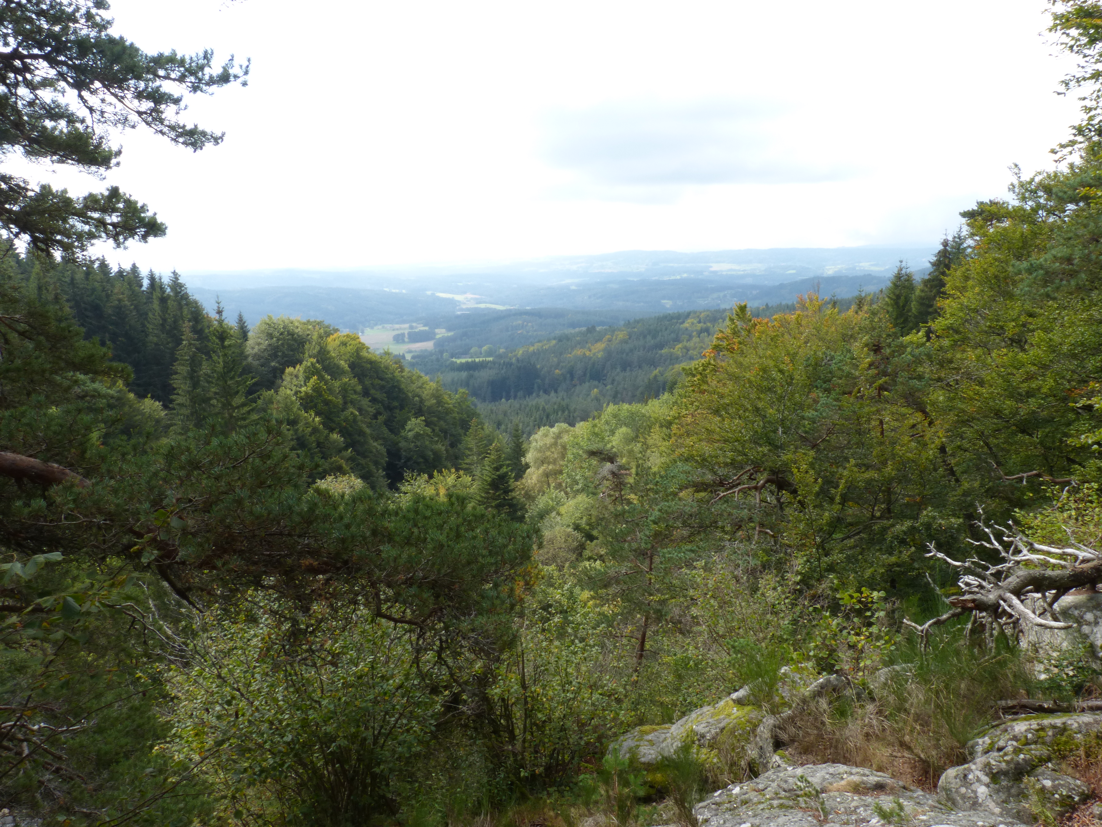 Panorama à proximité de la cascade du Creux de l'Oulette