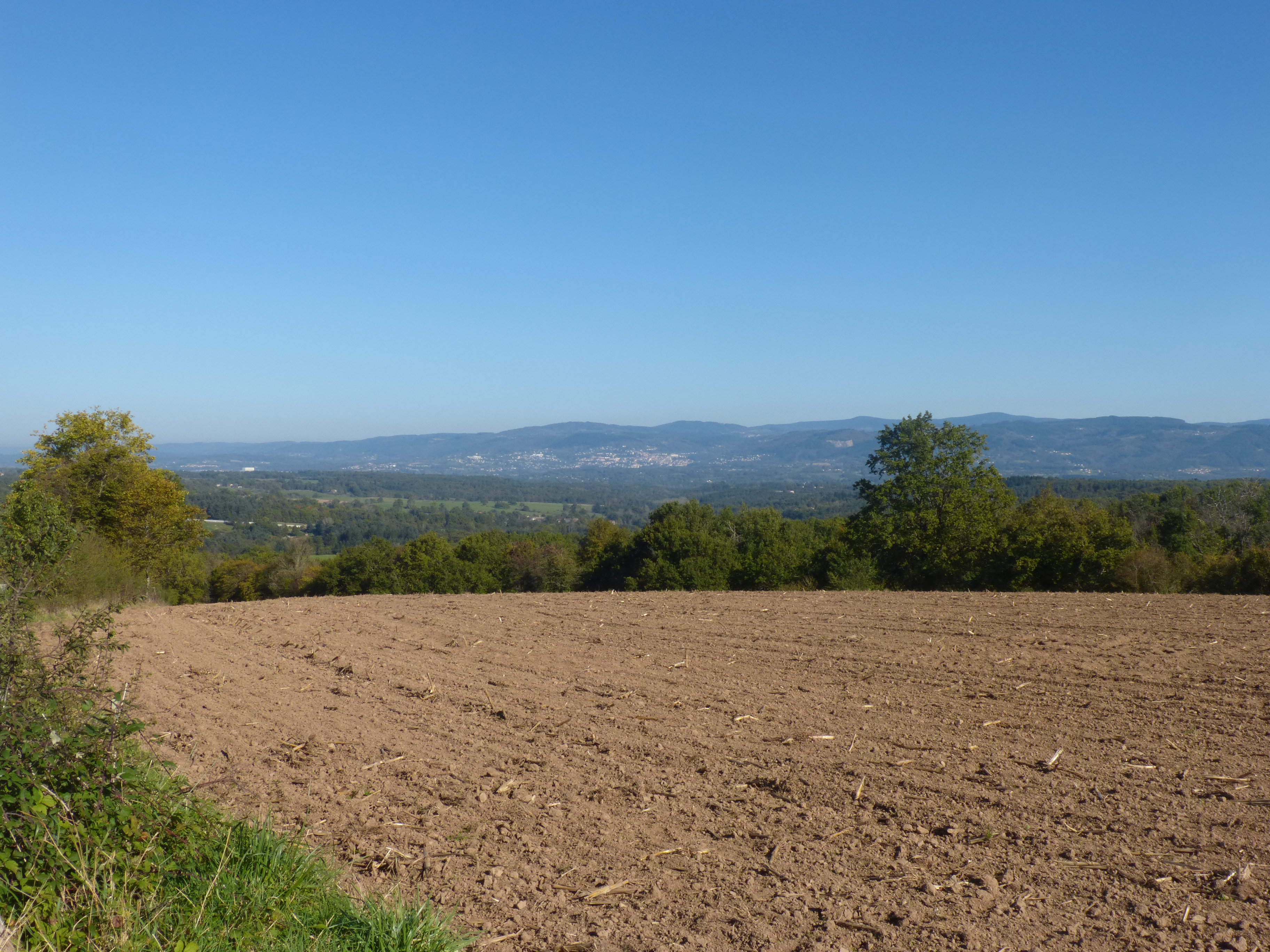 Thiers depuis le village de la Siarre