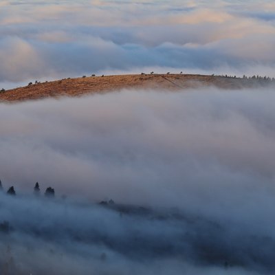 Le Puy Gros sortant des nuages