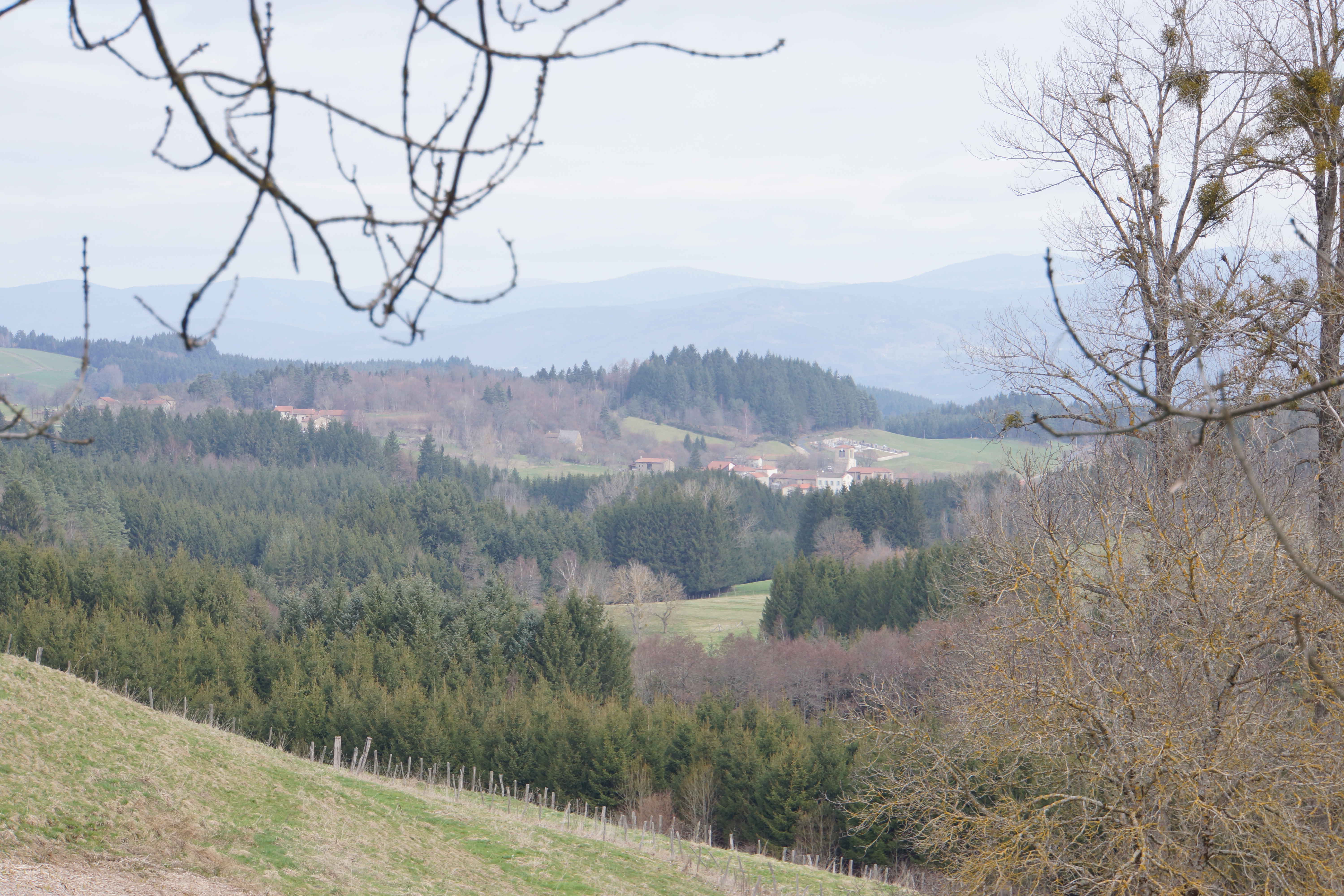 point de vue du village de Sabatier