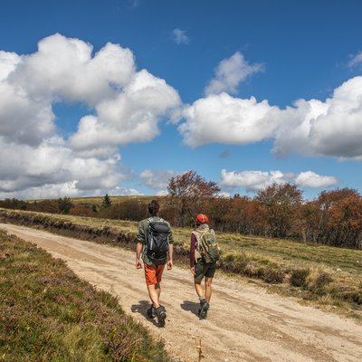 Randonneurs sur les Hautes-Chaumes